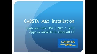 Tutorial  Load LISP ARX amp NET apps in AutoCAD amp AutoCAD LT with CADSTA Max [upl. by Aneeuqahs]