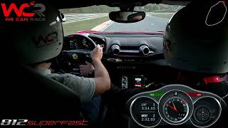 On board Autodromo Pergusa Ferrari 812 Superfast  Modalità Sport e 258 kmh  We Can Race [upl. by Adaran]