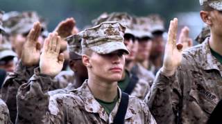 Marines Recite the Oath of Enlistment [upl. by Sinaj]