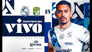 🔵⚪️ Club Puebla vs León EN VIVO Jornada 3Apertura 2024 [upl. by Loseff]