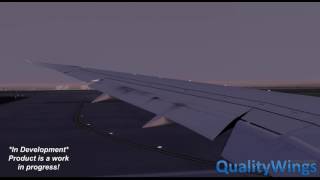 QualityWings 787  Owerwing Hudraulic Sounds [upl. by Annairb]