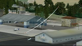 FSX DG808S Airport Andras field addon►►► Special waterfall overflight [upl. by Pyle]