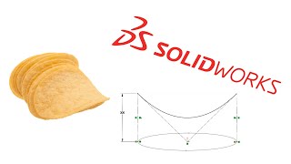 SOLIDWORKS™ Project Curve with a Pringle [upl. by Augustina53]