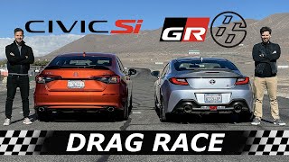 2022 Honda Civic Si vs Toyota GR86  DRAG amp ROLL RACE [upl. by Supat]