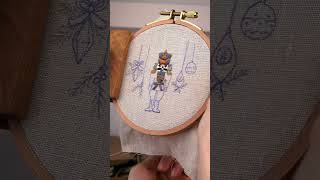 Nutcracker “ pattern🩰🎶halloween shortsvideo handicraft embroidery [upl. by Isidoro]