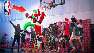 NBA Player Disguised As THE GRINCH vs STREETBALL HOOPERS [upl. by Jacquie]