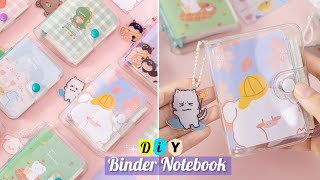 DIY 6 Ring Binder Mini Notebook  How to Make a Cute Binder Notebook at Home [upl. by Mcclenaghan]