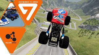 BeamNGdrive  Skoki Monster Truck quotCar Jump Arenaquot [upl. by Alexandrina]