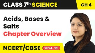 Acids Bases and Salts  Chapter Overview and Complete Strategy  Class 7th Science Ch 4  CBSE [upl. by Anwad]