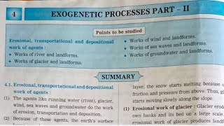 Class 9th Geography Chapter 4 Exogenetic Processes part  2 Navneet Digest Solutions MH Board [upl. by Eiclek]