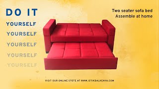 Do it yourself 2 seater sofa bed from Istikbal Kenya [upl. by Aicylla]