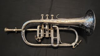 Couesnon Monopole quotpetit buglequot Soprano Flugelhorn in Eb 1927 [upl. by Easton]