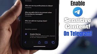 Enable Sensitive Content on Telegram How to iOSAndroid [upl. by Jaenicke]