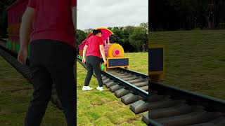 Special effects Animated train that stops when you wave 2 [upl. by Idnyc]