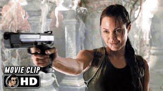 LARA CROFT TOMB RAIDER Clip  quotArmy Of Statuesquot 2001 [upl. by Atimad]