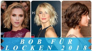 Modische bob frisuren locken 2018 [upl. by Tomi360]