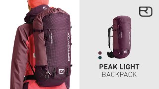 PEAK LIGHT high alpine touring backpack English  ORTOVOX [upl. by Kohn]