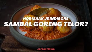 Hoe maak je Sambal Goreng Telor Eitjes in pittige saus [upl. by Alphonso516]