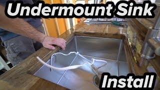 Undermount Sink Install in School Bus RV Vanlife [upl. by Ellerey]