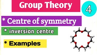 Centre of symmetry or inversion centre symmetryGroup theory relatechemistry21 [upl. by Trovillion288]