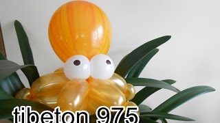 N° 82 quotLa pieuvrequot Small octopus balloon tutorial  Pulpo globo [upl. by Sloan866]