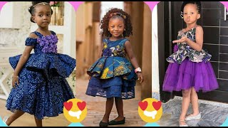 Mode africaine  30 magnifiques modèles en pagne pour vos petites filles Les enfants à la mode [upl. by Ynohtnakram631]