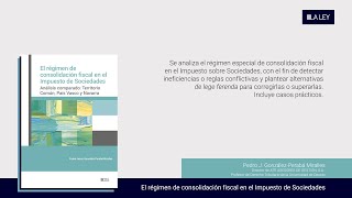 El régimen de consolidación fiscal en el Impuesto de Sociedades  Pedro J GonzálezPerabá Miralles [upl. by Weismann]