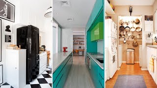 10 Small Galley Kitchen Makeovers [upl. by Adnertal143]