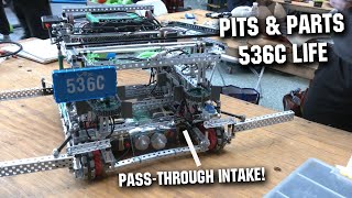 Pits amp Parts  536C Life  Passthrough Intake Over Under Robot [upl. by Ahsinned]