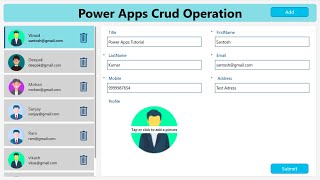 Power Apps Crud Operations  Create Read Update Delete in Power Apps  Hindi [upl. by Ez]