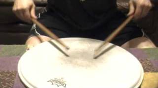 Worlds Fastest Drummer  1248 singles w Mangini sticks [upl. by Schear]