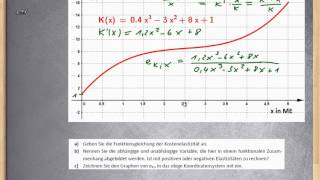 Elastizität berechnen  Elastizitätsfunktion aufstellen ★ Kostenelastizität Teil 1 [upl. by Zampino176]