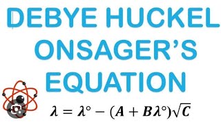 Complete derivation of quotDebye Huckel Onsager equationquotMScChemistry ELECTROCHEMISTRY [upl. by Eicaj]