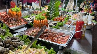 Buffet de Mariscos once Dolares en Ciudad de México  Pozole en Garibaldi [upl. by Nosneb]