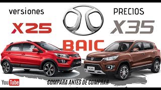 BAIC x25 y x35 VERSIONES Y PRECIOS¡¡¡ [upl. by Leif]