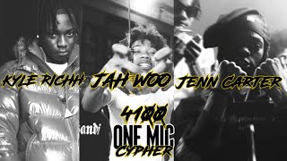 4100 ONE MIC CYPHER 2 KYLE RICHH JAH WOO JENN CARTER [upl. by Sivie553]