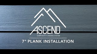 ASCEND Composite Cladding 7quot Plank Installation Video [upl. by Oeht]