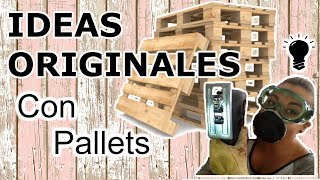 11 Manualidades Con PALLETS PASO A PASO  IDEAS CREATIVAS Y ORIGINALES PARA RECICLAR PALETS [upl. by Trilbi]