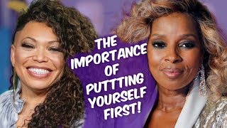 NO YOURE NOT SELFISH THE IMPORTANCE OF PUTTING YOURSELF FIRST TISHA CAMPBELL MARY J WEIGH IN [upl. by Lucina]