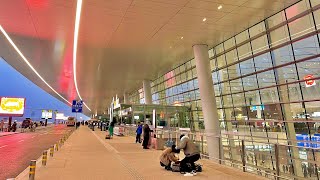 4KHDRchina 4k walk 2022  Travel at home Walk in Chengdu Tianfu International Airport [upl. by Hanad]