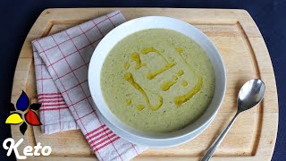 Easy Cream of Zucchini Courgette Soup  Keto Soup Recipe [upl. by Baudelaire958]