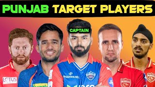 Punjab Kings Targetted Players in Mega Auction 2025  Rishab Pant  Arshdeep Singh PBK [upl. by Jefferey]