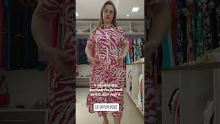 VESTIDO CHEMISE ESTAMPADO PLUS SIZE CECHIQ ANDREIA MODAS [upl. by Wieche]