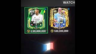 Mbappé x Haaland☠️ eafc25 fifa eafc24 eafcmobile fifamobile fifa shorts [upl. by Ronyam276]