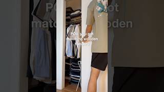 ❌ plastic hangers closet closetorganization apartment apartmentliving [upl. by Acirem]