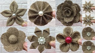 How To Make A Quick and Easy Burlap Rose Easy Step By Step Instructions burlap burlapwedding [upl. by Stacy]