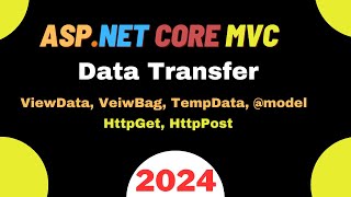 View to Controller Controller to View Data Transfer in ASPNET Core MVC [upl. by Vi893]