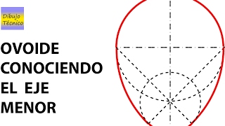 Cómo trazar un ovoide conociendo el eje menor [upl. by Nrevel24]