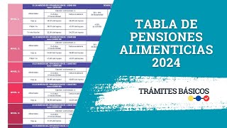 Tabla de Pensiones Alimenticias 2024 SUPA Ecuador [upl. by Kantor]