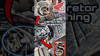 Carburetor Cleaning 🔥 Honda Activa 125 💥 Mileage increase 🤯 Smooth Running trending shorts status [upl. by Alimhaj]